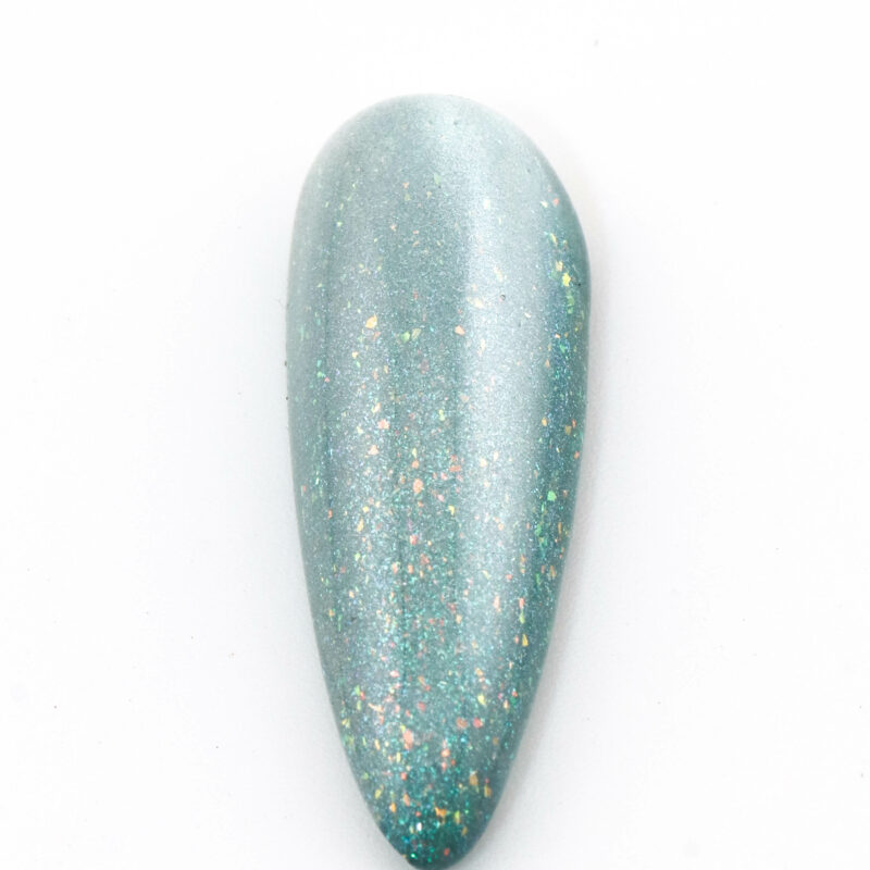 Aquamarine Glow - Cat Eye Pailleté