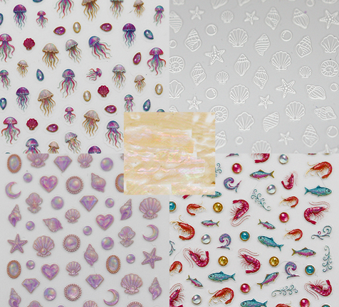 Collection de Stickers & Trésors "Mermaid Tales"